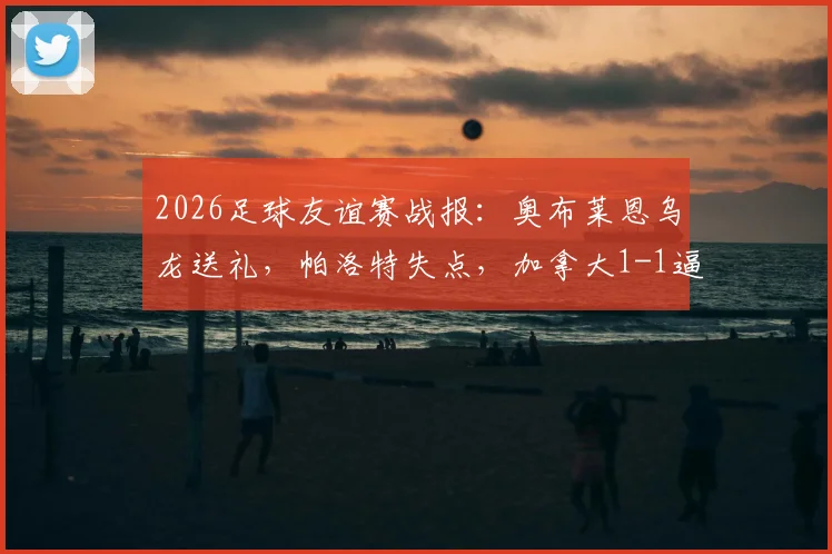 2026足球友谊赛战报：奥布莱恩乌龙送礼，帕洛特失点，加拿大1-1逼平爱尔兰